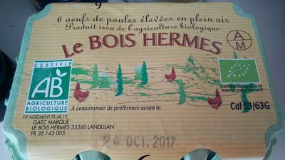 6je oeufs de poules élevées en plein air