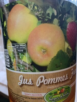 Jus de pommes fraises