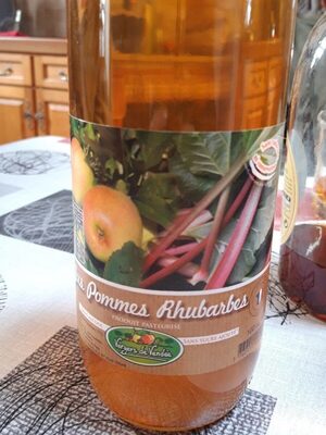Jus pommes rhubarbe