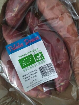 Patates douces front packaging