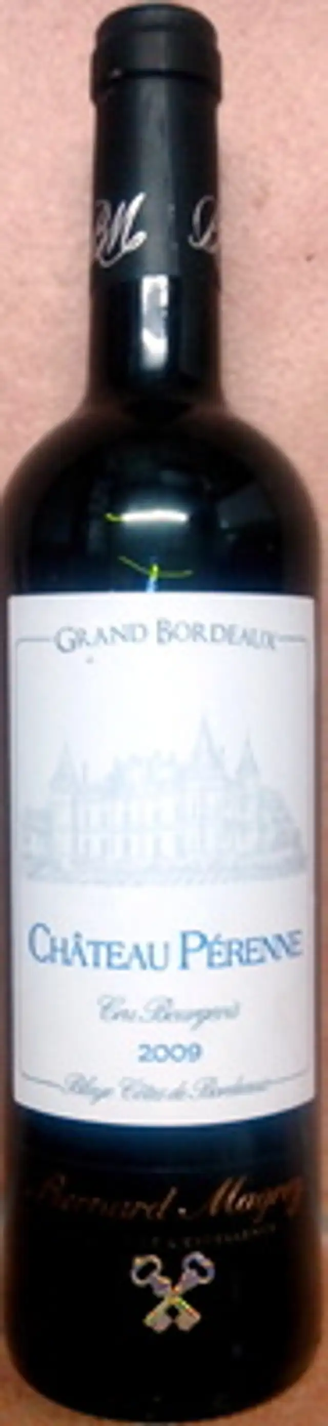 Château Pérenne Cru Bourgeois 2009 front packaging