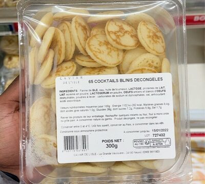 65 Cocktails Blinis Décongelés