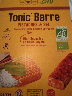 Tonic Barre Pistache & sel front packaging