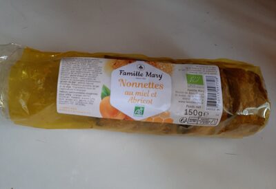 Nonnettes au miel et abricots front packaging