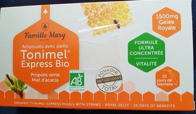 Tonimel express bio front packaging