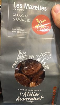 Les Mazettes d'Auvergne Chocolat & Amandes front packaging