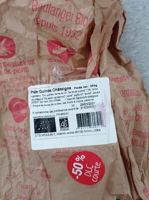 Pain quinoa châtaigne