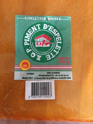 AOP Piment d’espelette