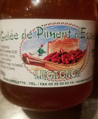 Gelée de piment d espelette front packaging
