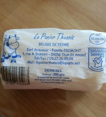 Beurre de ferme demi-sel