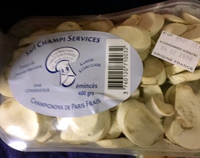 Champignons de Paris frais
