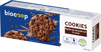 Cookies Pépites de chocolat noir & cacao