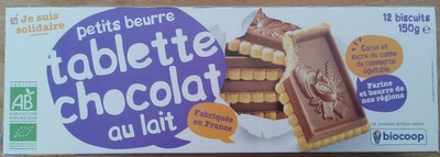 Biscuit petit beurre tab choco lait front packaging