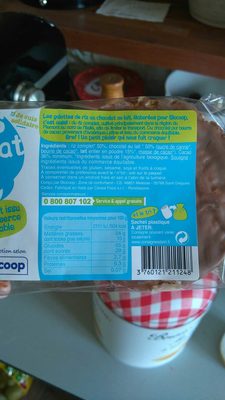 Galettes riz chocolat lait