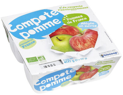 Compote pomme allégée en sucre