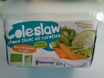 Coleslaw choux blanc et carottes