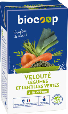 Velouté légumes et lentilles vertes 1L