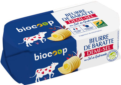Beurre demi-sel de baratte 250g CC