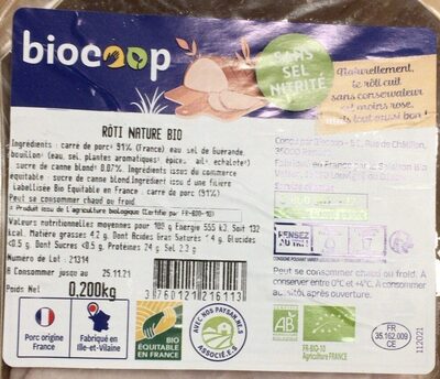 Rôti porc nature s/sel nit (4)