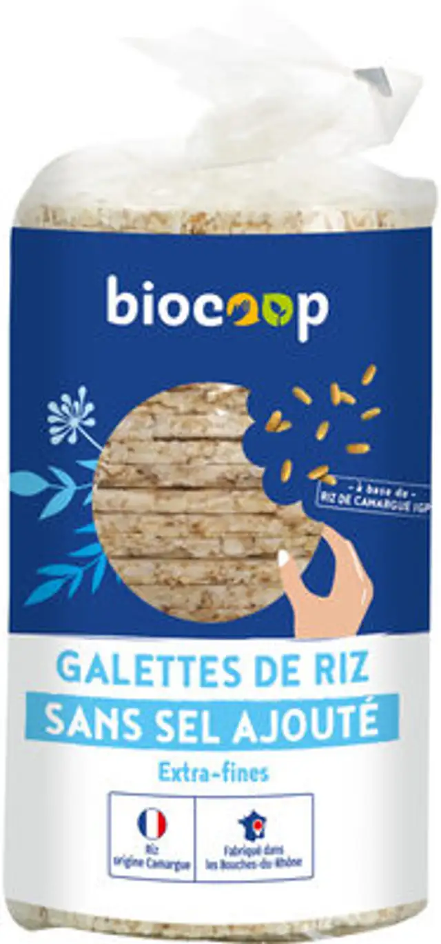 Galette riz sans sel fine front packaging