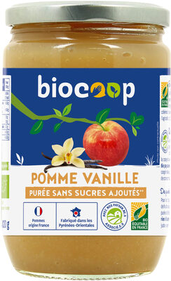 Purée pomme vanille front packaging