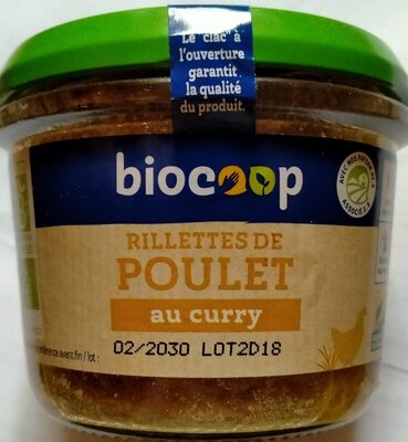 Rillettes de poulet au curry