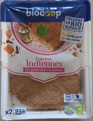 Galette indienne 2x100g CC