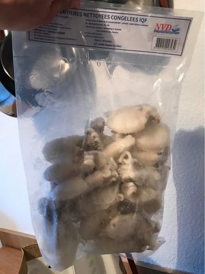 Seiches entieres nettoyees congeles front packaging