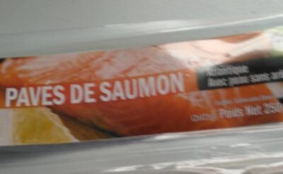 Pavés de saumon atlantique front packaging