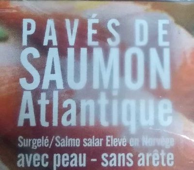Pavés de saumon atlantique ingredients label