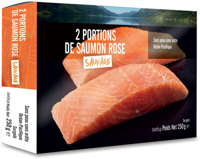 Saumon Rose du Pacifique 2 x 125 g front packaging