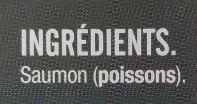 Saumon Rose du Pacifique 2 x 125 g ingredients label