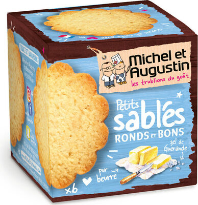 Sablés ronds au beurre, pointe de sel