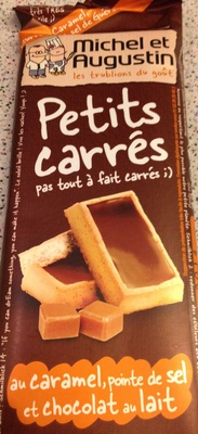 Petits carrés au caramel, pointe de sel et chocolat au lait