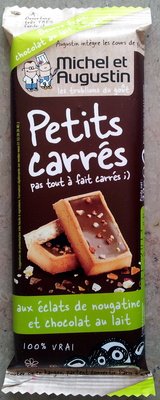 Petits Carrés aux Éclats de Nougatine et Chocolat au Lait
