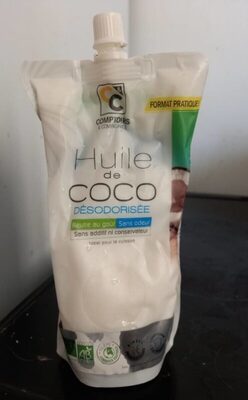 Huile de Coco front packaging