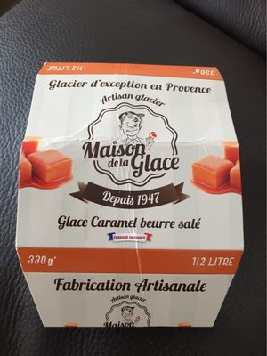 Glace artisanale caramel au beurre sale