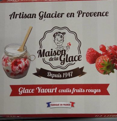 Glace Yaourt coulis fruits rouges front packaging