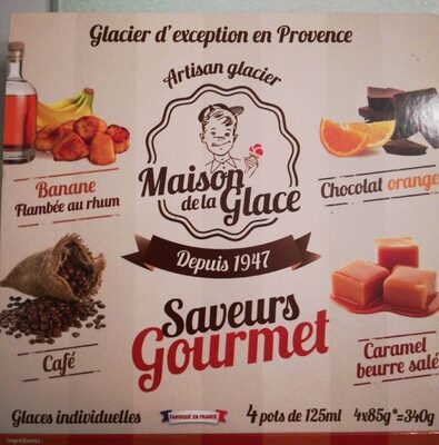 Glaces individuelles saveurs gourmet