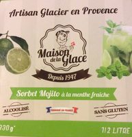 Sorbet Mojito a la menthe fraiche