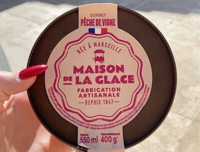 Sorbet pêche de vigne
