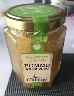 Confiture pomme rhum coco