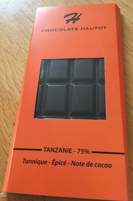 Chocolat Noir - Tanzanie Noir 75% front packaging