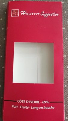 Chocolat Noir - Côte d'Ivoire 69% front packaging