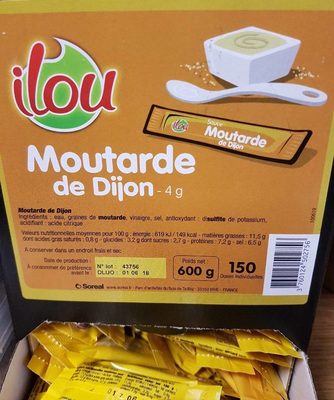 Moutarde de dijon front packaging