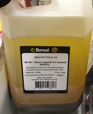 Brochettes & Cie : Sauce vinaigrette à la moutarde
