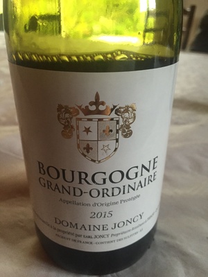 Bougogne grand ordinaire 2015
