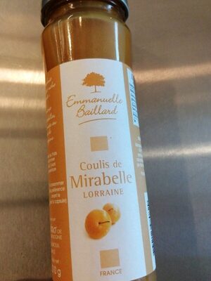 Coulis de mirabelle front packaging