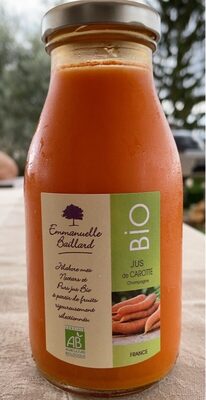 Jus de carotte bio
