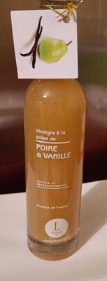 Vinaigre à la pulpe de poire et à la vanille